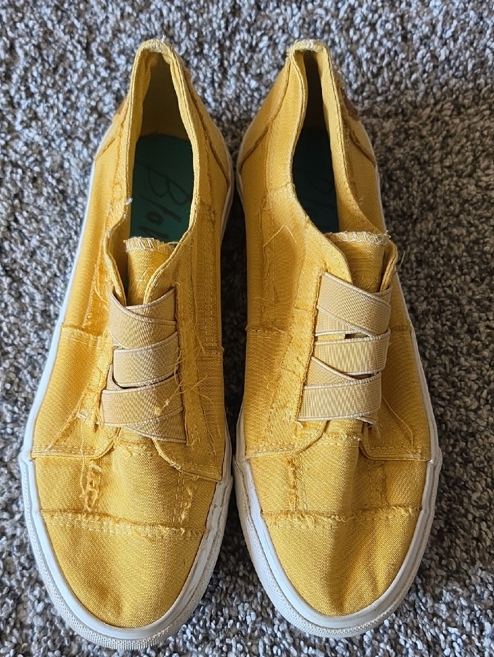 Blowfish Mustard Slip-On Canvas Sneakers
